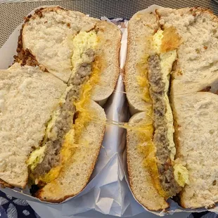 Classic breakfast with sausage