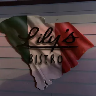 the italian flag on the wall