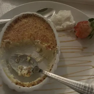 Creme Brûlée - the strawberry was the best part sadly