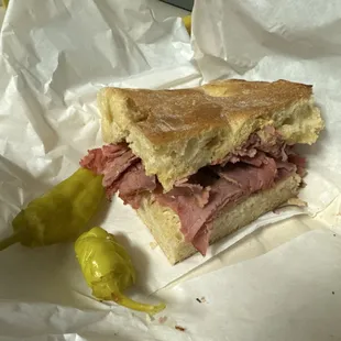 Pastrami on ciabatta