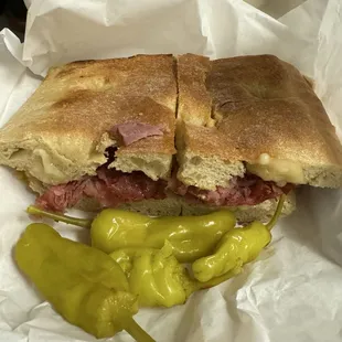 Pastrami on ciabatta
