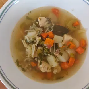 Chicken noodles soup