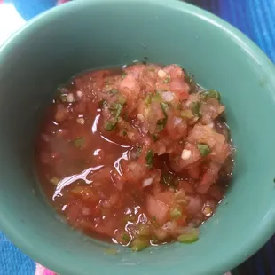 spicy picco de gallo salsa