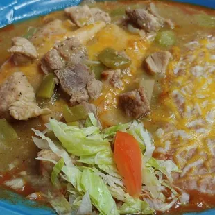 Chile Verde Enchiladas