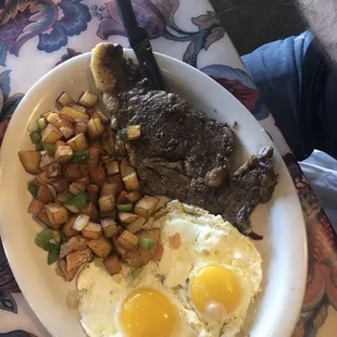 Steak and Egg Plate