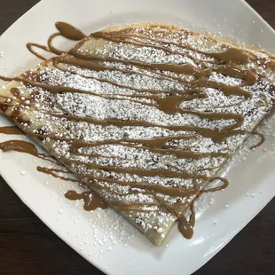 Biscoff (Lotus), crepe (sans ice cream and biscoff cookie)