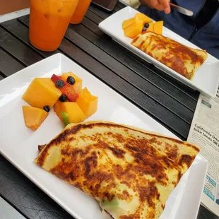 Philly crepe &amp; Thai tea