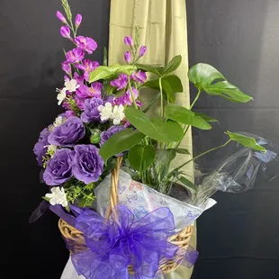 Purple Sympathy Basket