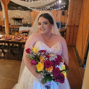 The bouquet was exquisite