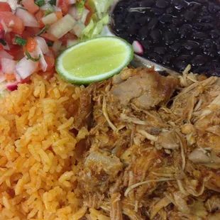 Tinga de Pollo platter | HUGE PORTION | $8.47
