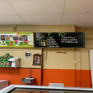 a sign in a store