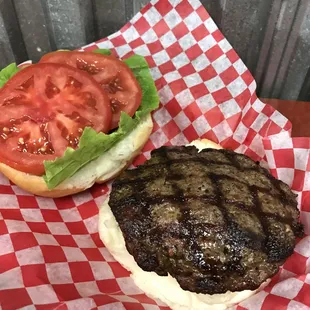 Our prime angus burger