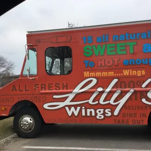 Lily's eye-catching food truck!