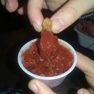 Looks like there is plasic in my sauce