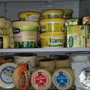 a refrigerator full of food items