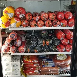 a refrigerator full of food items