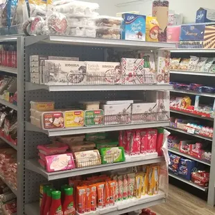 a wide variety of food items