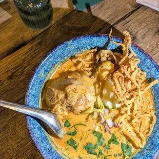 Khao Soi Gai with chicken thigh $19
