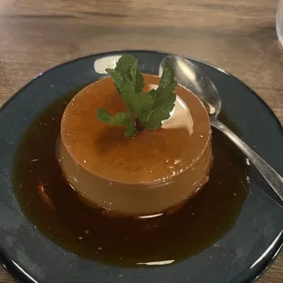Thai tea pudding