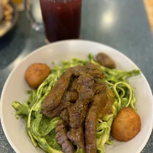 Tallarines Verdes, Chicha morada