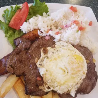 Bistec a lo Pobre