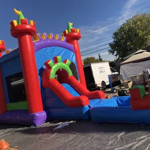 Water slides needs like 15x30 long space whit a height clearance of 16 ft high