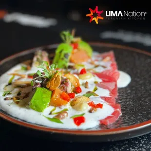 a plate of food on a table