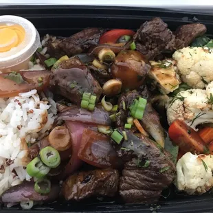 Lomo Saltado (DoorDash delivery). Delicious!