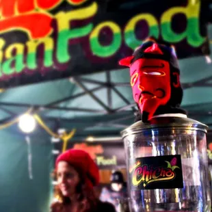 Lima - Peruvian Food's mascot surveying the crowd!