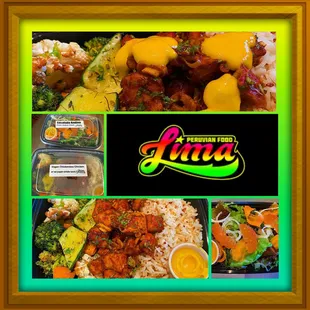 Montage of images from Lima Peruvian Food