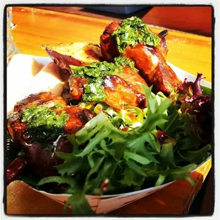 Anticucho "Clasico": Beef heart Anticucho!