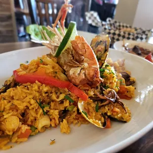 Seafood Paella.