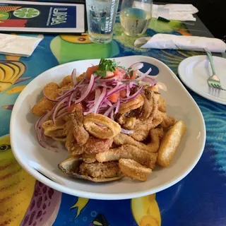 Tostones Con Camarones