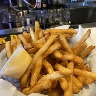 a basket of french fries
