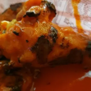The grilled buffalo wings.