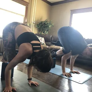 Crow pose drill with a block!
