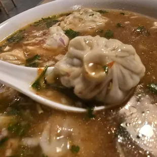 Mutton Momo soup