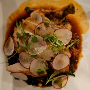 The chicken breast entree.