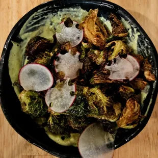 the brussel sprouts.