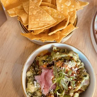 Chips and guacamole