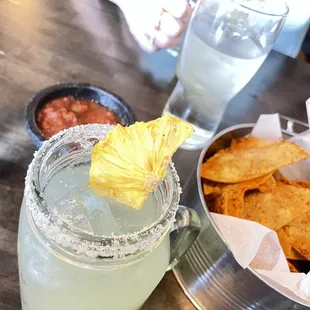 Pineapple jalapeño margarita