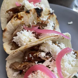 Duck Tacos she got a Try them