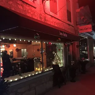 Outside front entrance