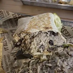 Queso burrito - one of the cheaper things on the menu at $12 and it's mostly rice