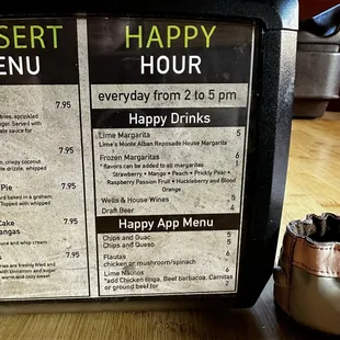 Great happy hour menu