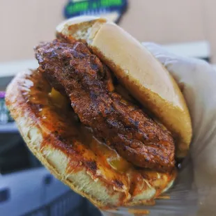 One of our star item   Dallas Hot Chicken