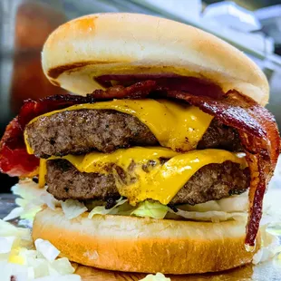 Double Bacon Cheeseburger.