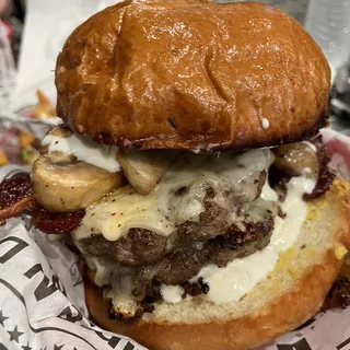Mushroom and Swiss Burger