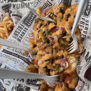 Loaded Bang Bang Chicken Fries