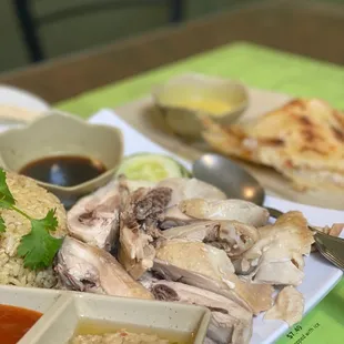 Hainan Chicken Rice and Roti Pratha (07/2021)